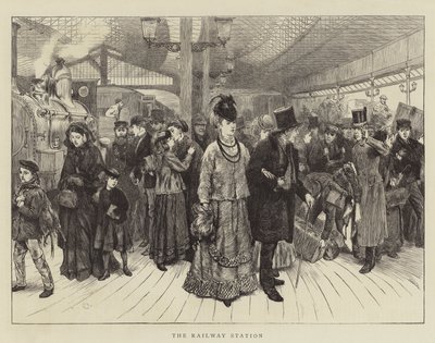 The Railway Station by Charles Green